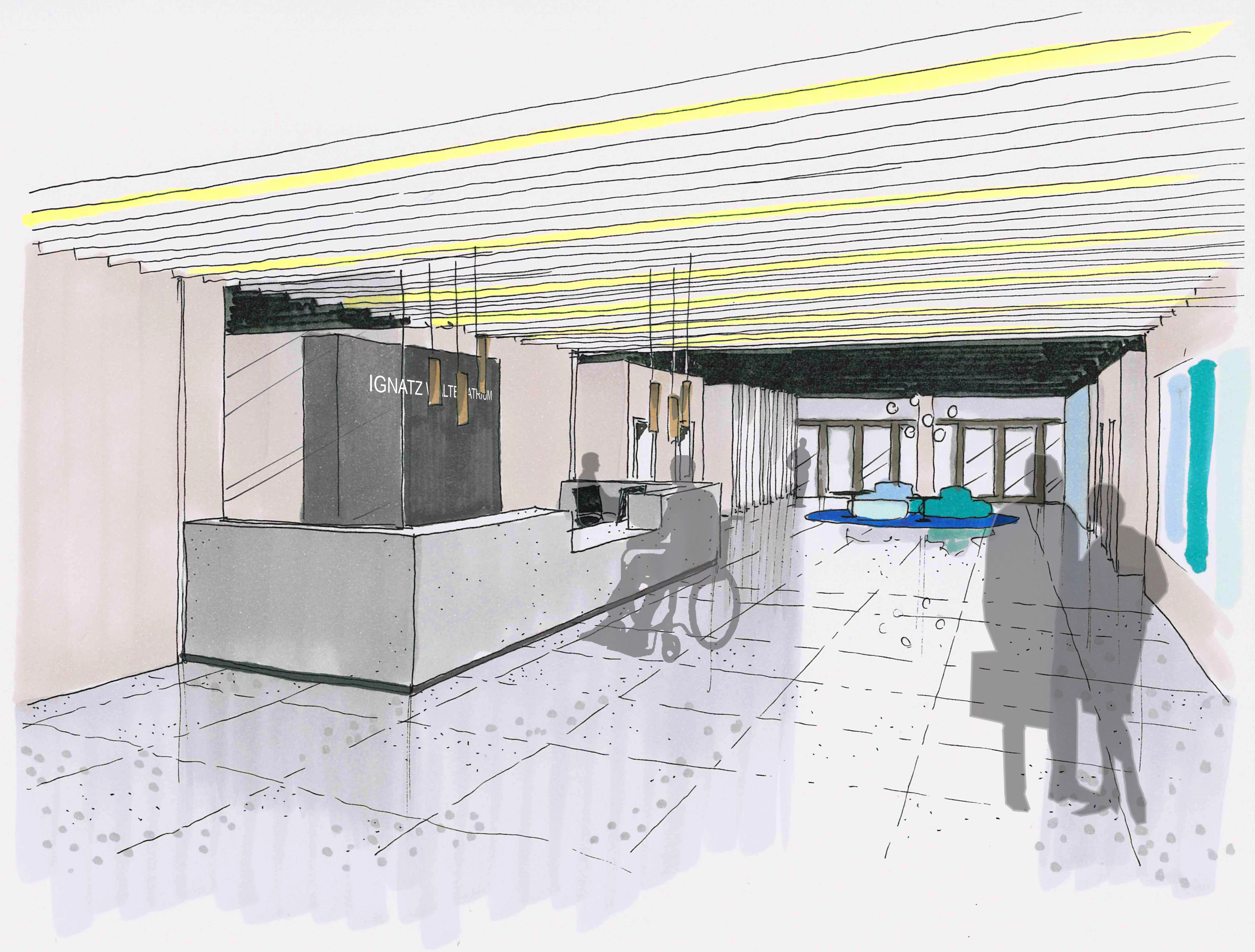 Empfangsbereich - Perspektive