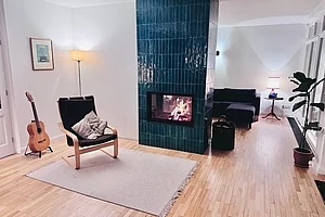 Kamin als raumteilendes Element